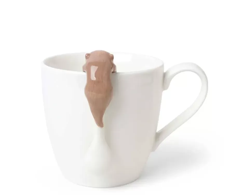 Encantador Colgante de Cocina con Diseño de Nutria - Cuchara Decorativa en Tonos Suaves Marrón, Colección Única de MIYA