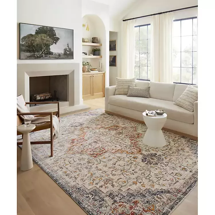 Alfombra Bergamo Azul Marino y Marfil 6x9 Pies - Oferta de Liquidación Exclusiva en Kirklands Home