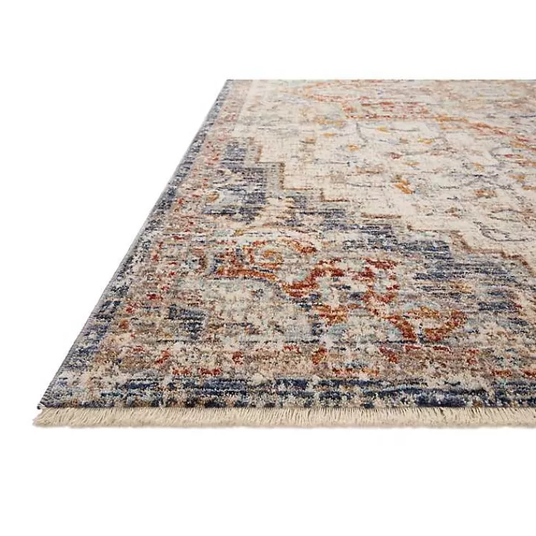 Alfombra Bergamo Azul Marino y Marfil 6x9 Pies - Oferta de Liquidación Exclusiva en Kirklands Home