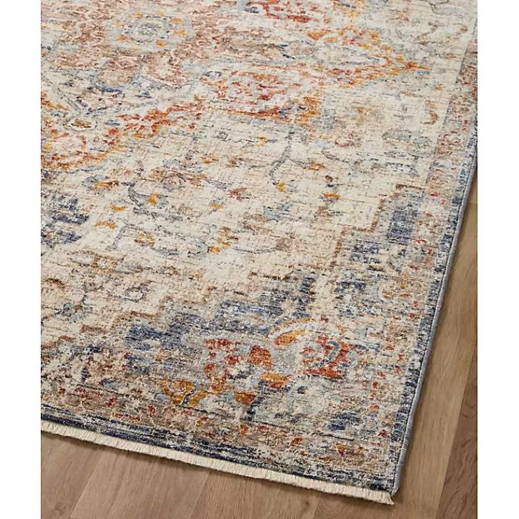 Alfombra Bergamo Azul Marino y Marfil 6x9 Pies - Oferta de Liquidación Exclusiva en Kirklands Home