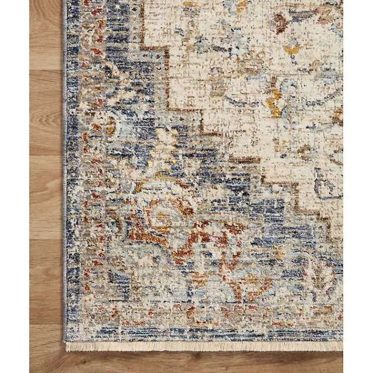 Alfombra Bergamo Azul Marino y Marfil 6x9 Pies - Oferta de Liquidación Exclusiva en Kirklands Home