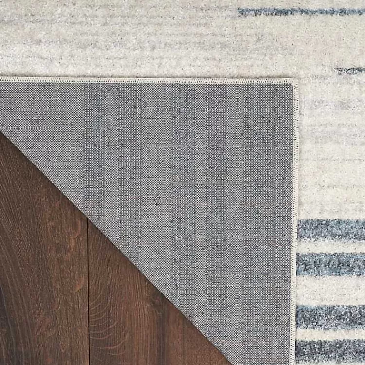 Alfombra Acogedora Lavable con Diseño de Esferas Rayadas - Tamaño 6x9 Pies, Color Marfil | Oferta Exclusiva Kirklands Home
