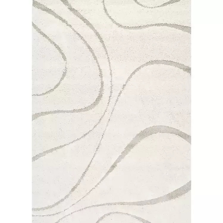 Alfombra Decorativa Carolyn - Diseño Swirl en Marfil 5x8 Pies | Oferta Especial en Kirklands Home