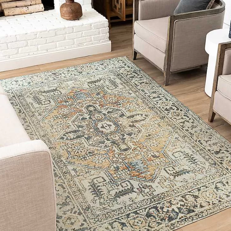 Alfombra Decorativa Wilcox Medallion - Tamaño 1.80x2.70m | Diseño Exclusivo Colección Kirklands