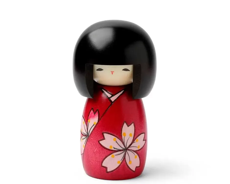 Muñecas Coleccionables Kokeshi Artesanales - Diseño Exclusivo Asuka Sakura por Compañía MIYA