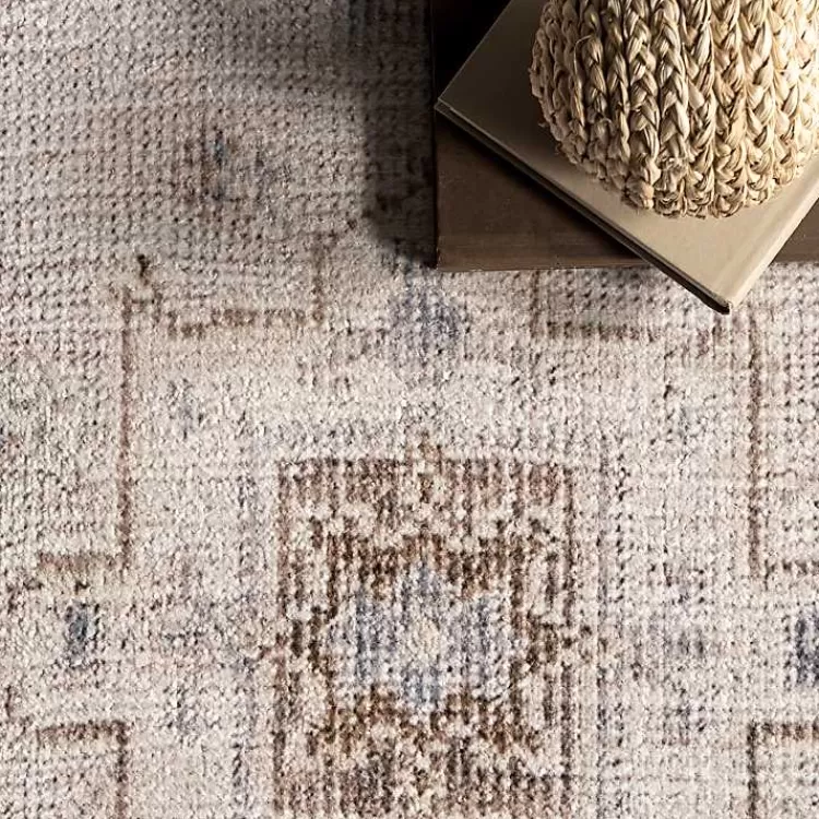 Alfombra Lavable 5x8 Pies Estilo Vintage Desgastado - Diseño Acogedor para Salas y Dormitorios, Colección Exclusiva de Kirklands Decoración Hogareña
