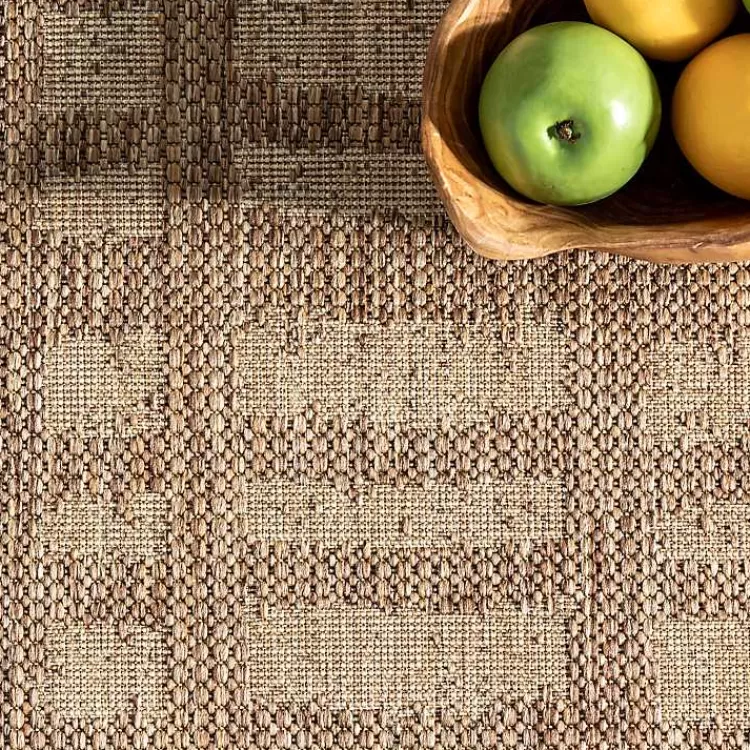 Alfombra Exterior Marti con Franjas Decorativas - Tamaño 1.50x2.40m para Terraza o Jardín | Diseño Moderno y Resistente | Colección Verano Kirklands