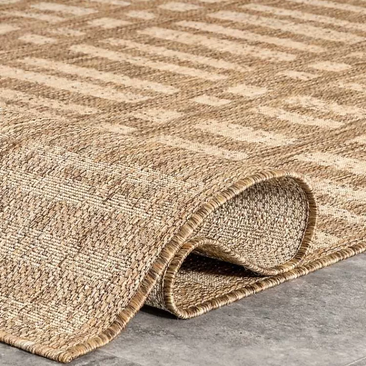 Alfombra Exterior Marti con Franjas Decorativas - Tamaño 1.50x2.40m para Terraza o Jardín | Diseño Moderno y Resistente | Colección Verano Kirklands