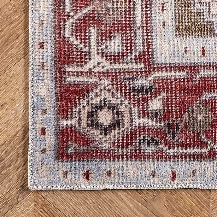 Alfombra Miley de 5x8 pies - Diseño Tradicional con Medallón y Elegancia Duradera, Lavable a Máquina - Colección Hogar Kirklands