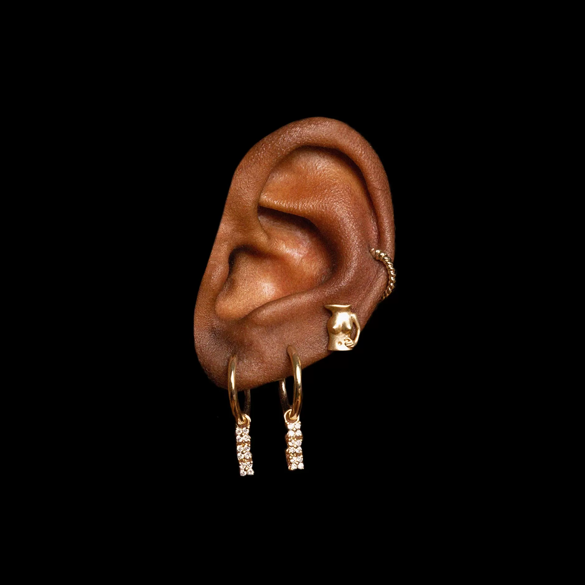 Pendientes Artísticos Mini Jarras - Diseño Anissa Kermiche para Looks Únicos