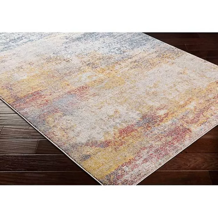 Alfombra Moderna Atardecer Abstracto 8x12 Pies - Diseño Contemporáneo para Sala con Oferta Especial de Temporada