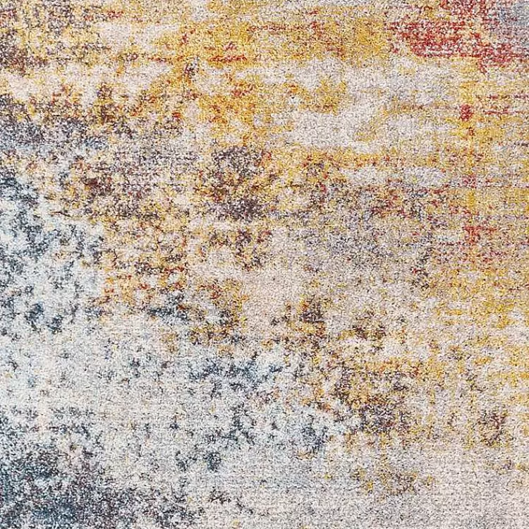 Alfombra Moderna Atardecer Abstracto 8x12 Pies - Diseño Contemporáneo para Sala con Oferta Especial de Temporada