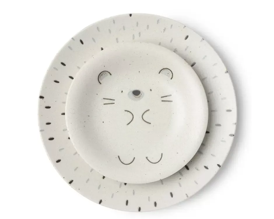 Plato Infantil con Diseño de Erizo Mogu Mogu - 23.5 cm de Diámetro • Colección MIYA