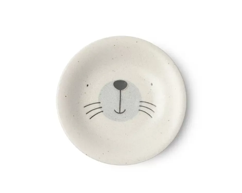 Placa Adorable de Foca Mogu Mogu – Juego de 4 Unidades (6.5 Pulgadas) – Diseño Divertido de MIYA Company