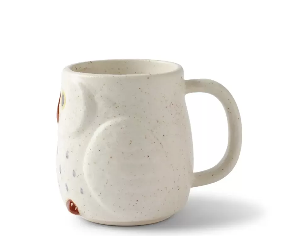 Tazas Acogedoras MIYA - Diseño Invernal de Búho Nevado en Cerámica Artesanal