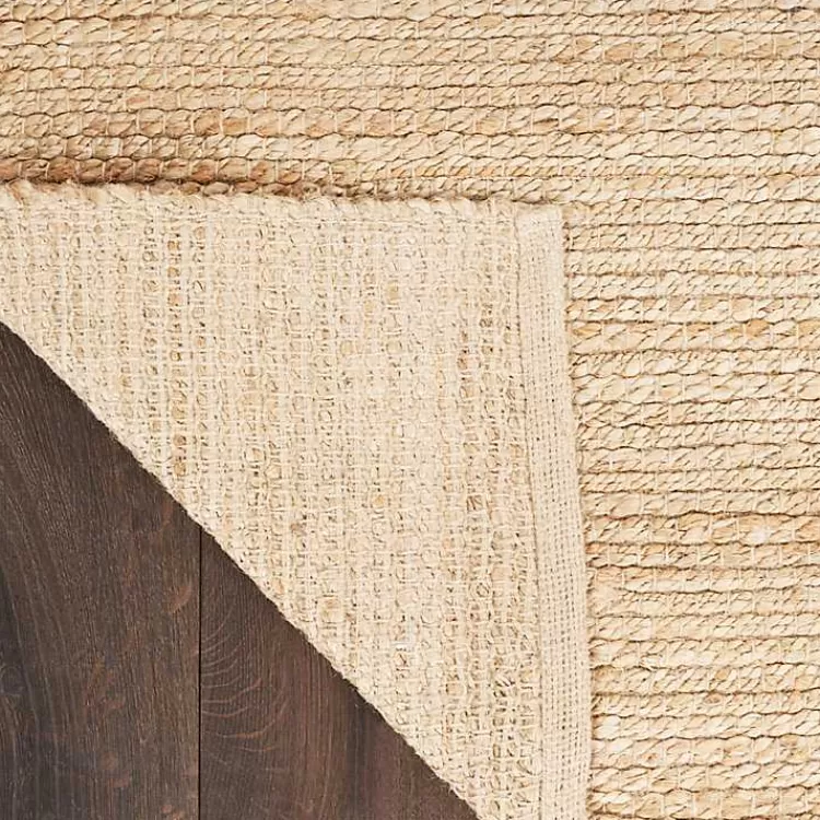 Alfombra Natural de Yute Blanqueado 3x5 Pies - Estilo Acogedor para Hogar | Colección Kirklands