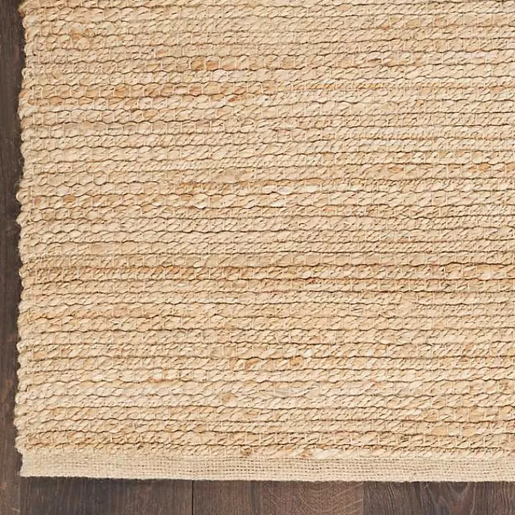 Alfombra Natural de Yute Blanqueado 3x5 Pies - Estilo Acogedor para Hogar | Colección Kirklands