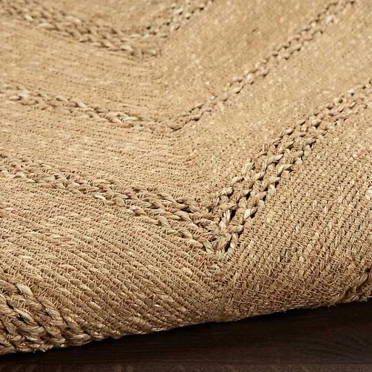Alfombra Versátil de Fibra Natural para Interiores y Exteriores | Tamaño 4x6 Pies | Diseño Rústico Moderno - Colección Kirklands Home