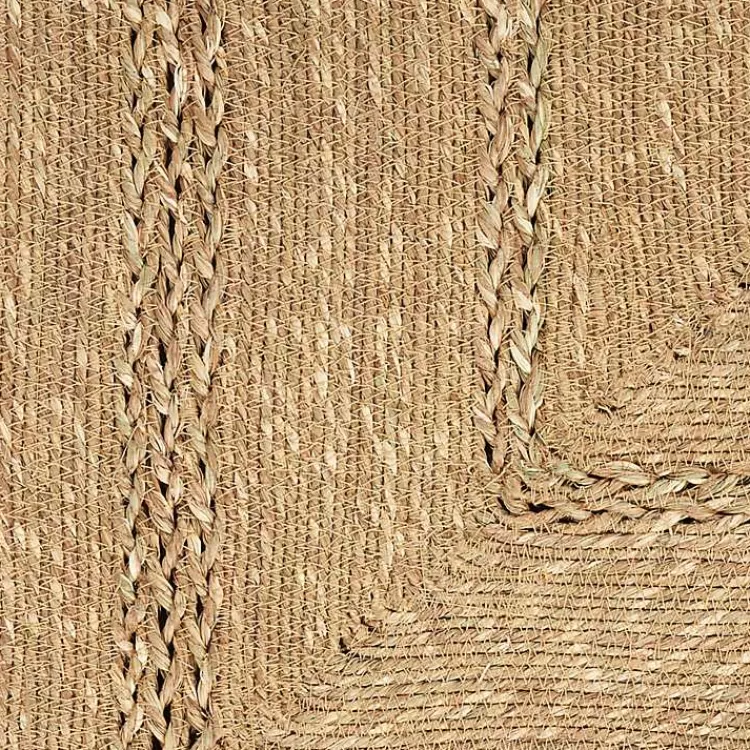 Alfombra Versátil de Fibra Natural para Interiores y Exteriores | Tamaño 4x6 Pies | Diseño Rústico Moderno - Colección Kirklands Home