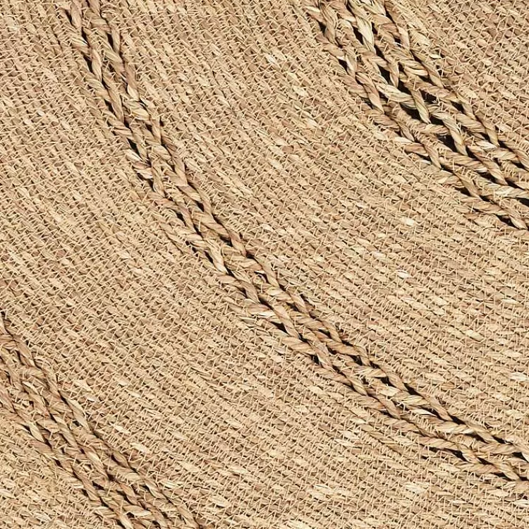 Alfombra Artesanal de Hierbas Marinas 4x4 Pies - Tejido Natural para Interior/Exterior | Decoración Sostenible con Estilo Kirklands - Precio Accesible