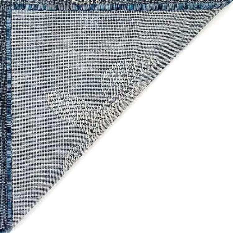Tapete Azul Marino con Diseño Tortuga Harrison para Interiores y Exteriores, Medidas 4x7 Pies - Tienda de Hogar Kirklands