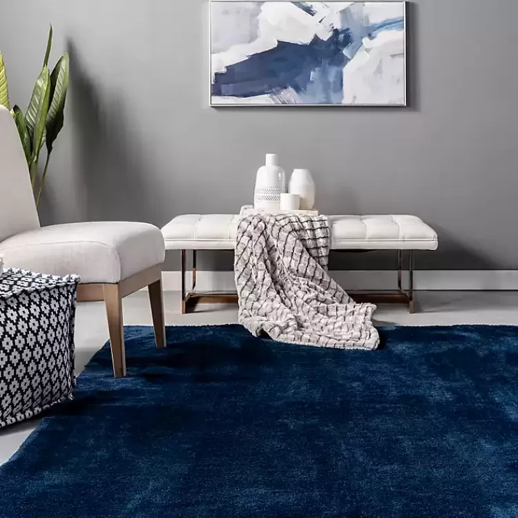 Alfombra Marea Alta Lavable a Máquina - Felpudo de Pelo Largo 1.50x2.40m - Diseño Marino Duradero por Kirklands Home