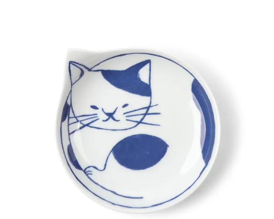 Juego de 4 Platos para Gatos Nekotori – Diseño Divertido de 11 cm, Colección Exclusiva MIYA