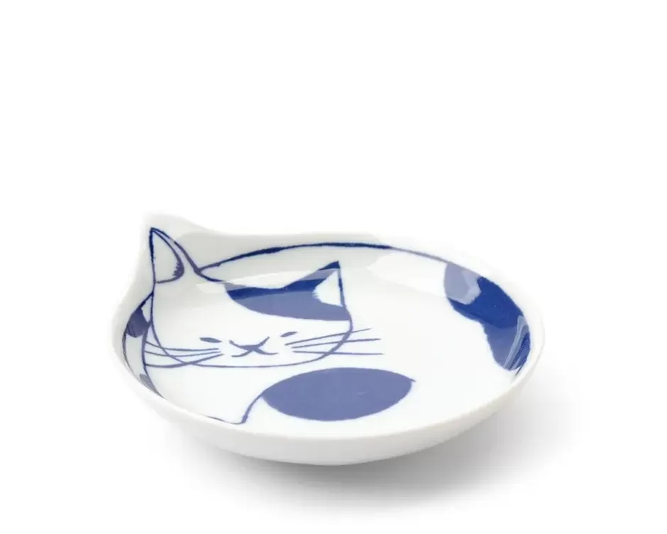 Juego de 4 Platos para Gatos Nekotori – Diseño Divertido de 11 cm, Colección Exclusiva MIYA