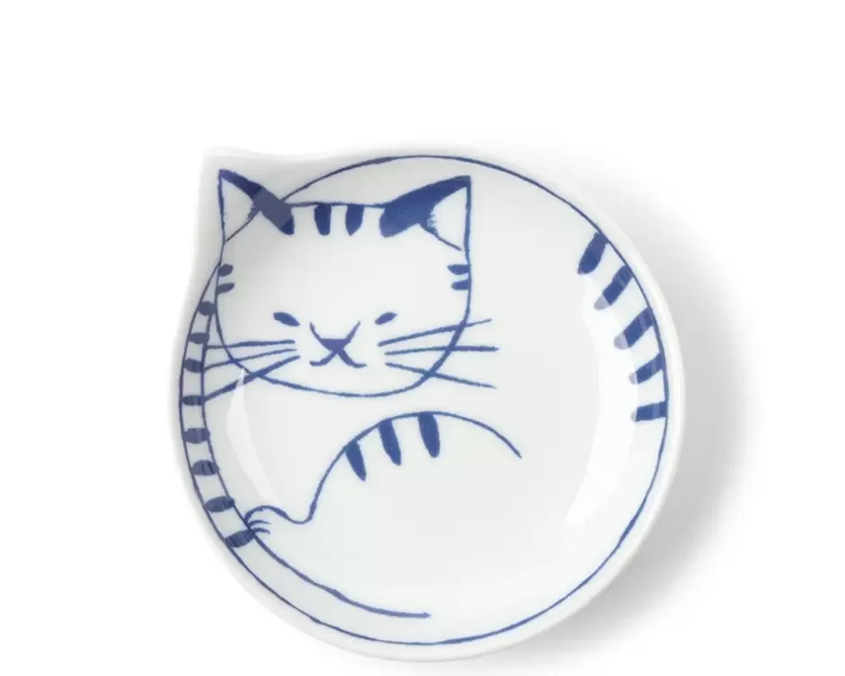 Juego de 4 Platos para Gatos Nekotori – Diseño Divertido de 11 cm, Colección Exclusiva MIYA