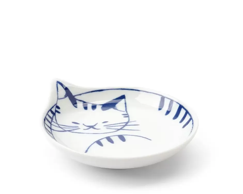 Juego de 4 Platos para Gatos Nekotori – Diseño Divertido de 11 cm, Colección Exclusiva MIYA