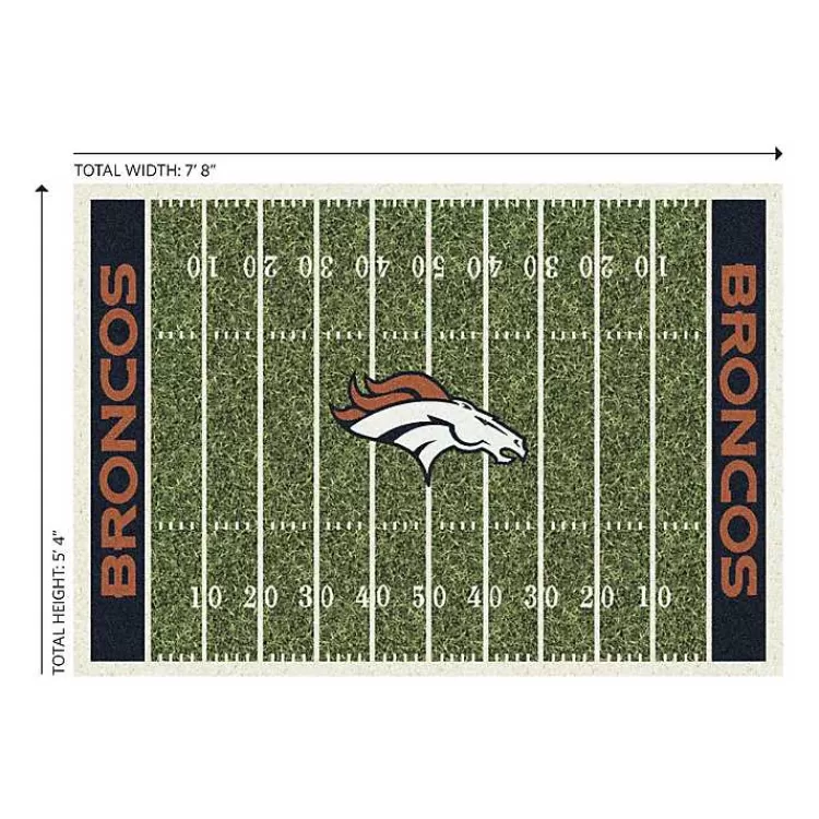 Alfombra decorativa con diseño temático del estadio Denver Broncos NFL - Edición especial para hogares 1.80x2.40 metros, exclusiva de Kirklands