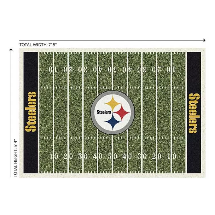 Alfombra XL Acereros de Pittsburgh - Diseño Estadio NFL, Oferta Exclusiva Kirklands Hogar (2.4x1.8m)