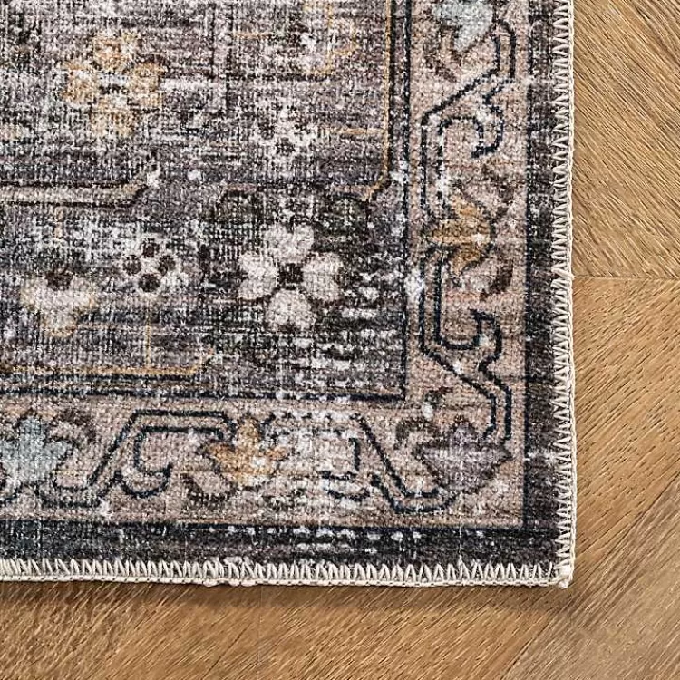 Alfombra lavable de medallones desgastados en tono terracota - Tamaño 5x8 pies - Diseño acogedor estilo rústico para salas y dormitorios - Colección Kirklands de textiles duraderos para el hogar - Ideal para espacios modernos que combinan calidez y funcionalidad - Textura suave con acabado vintage - Decoración que perdura temporada tras temporada.