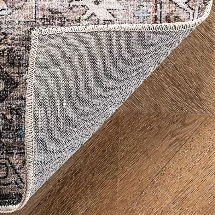 Alfombra lavable de medallones desgastados en tono terracota - Tamaño 5x8 pies - Diseño acogedor estilo rústico para salas y dormitorios - Colección Kirklands de textiles duraderos para el hogar - Ideal para espacios modernos que combinan calidez y funcionalidad - Textura suave con acabado vintage - Decoración que perdura temporada tras temporada.
