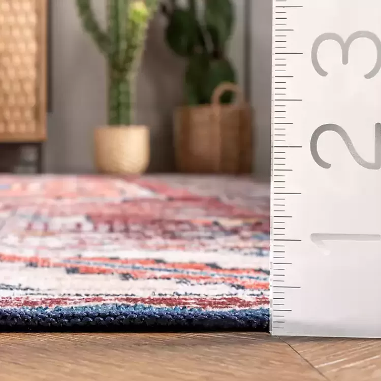 Alfombra Lavable Kirklands Home - Diseño Vintage Medallón en Beige, Tamaño 4x6, Ideal para Espacios Pequeños | Precio Accesible y Duradero