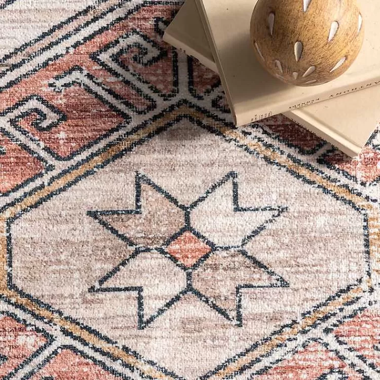 Alfombra Moderna Motivo Global 4x6 Pies - Lavable en Casa, Oferta Especial de Liquidación Kirklands Home