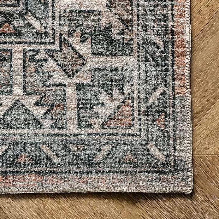 Alfombra Moderna Lavable en Tonos Naranjas - Tamaño 1.20x1.80m - Diseño Global Exclusivo | Oferta Temporada en Decoración Kirklands