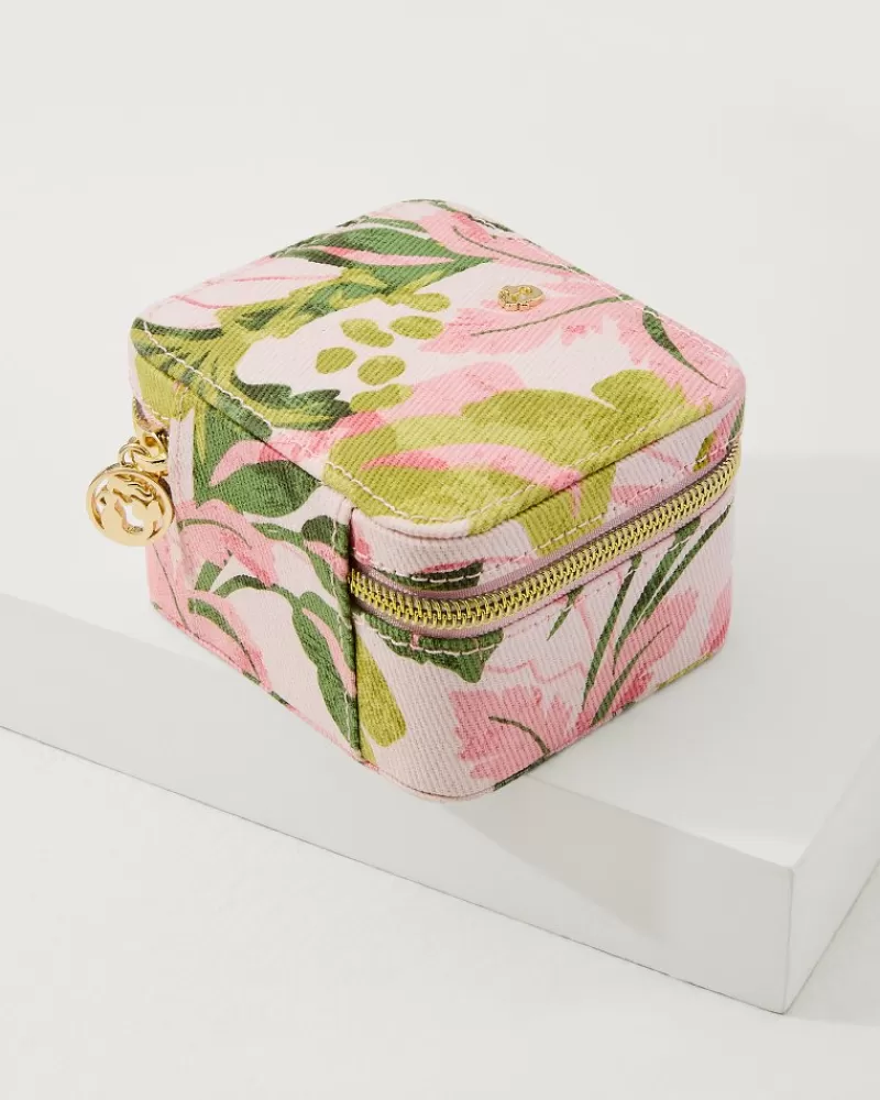 Estuche Viajero Tommy Bahama Paraíso de Palmeras – Organizador Práctico para Joyas y Accesorios