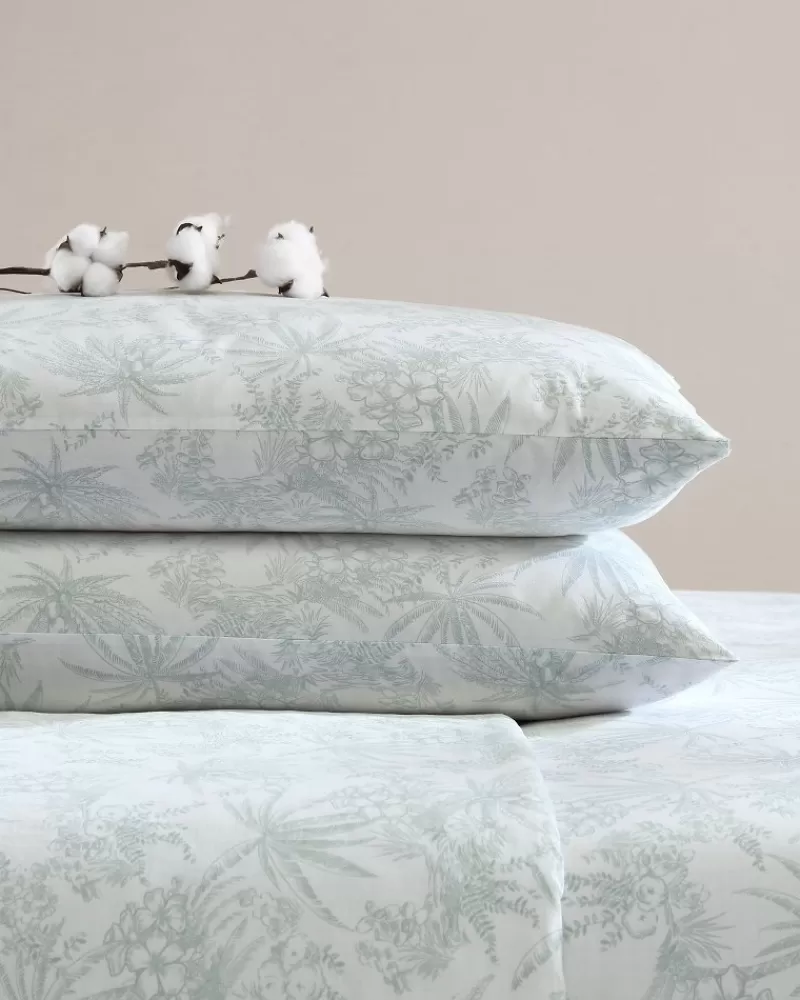 Juego de Sábanas King Tommy Bahama - Diseño Exclusivo en Tinta, 4 Piezas de Lujo para Dormitorio