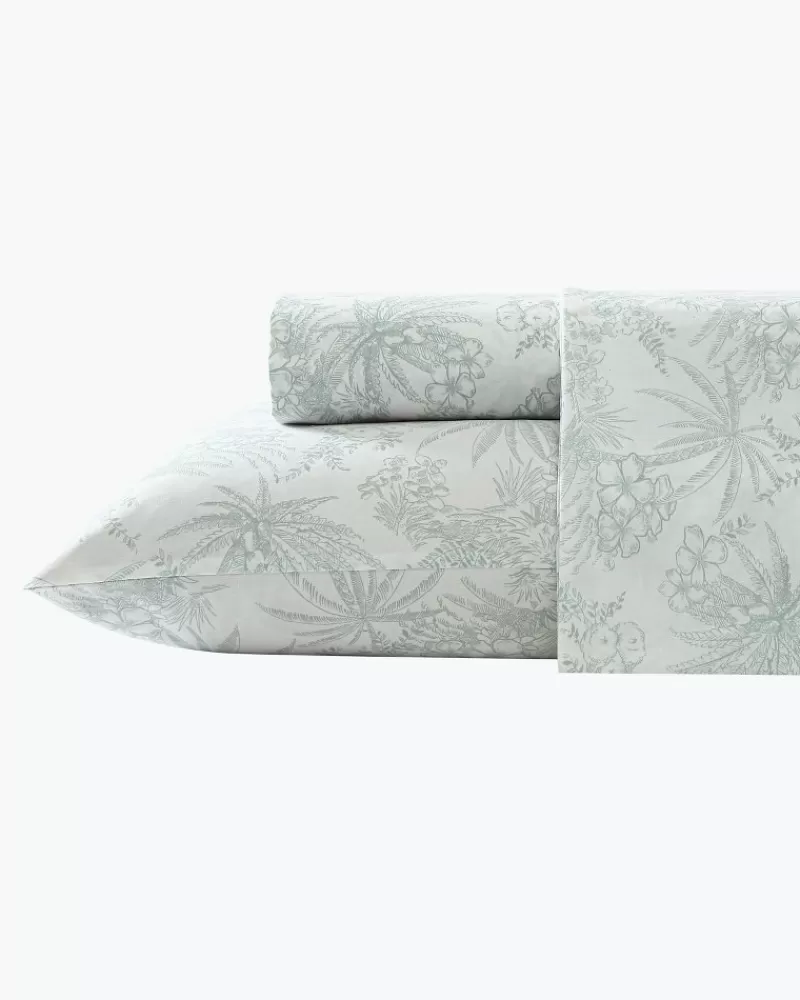 Juego de Sábanas King Tommy Bahama - Diseño Exclusivo en Tinta, 4 Piezas de Lujo para Dormitorio
