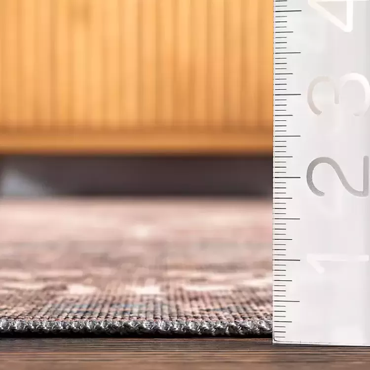 Alfombra lavable 3x5 pies con diseño medallón persa - Ideal para salas y dormitorios - Estilo elegante de la colección Kirklands Home