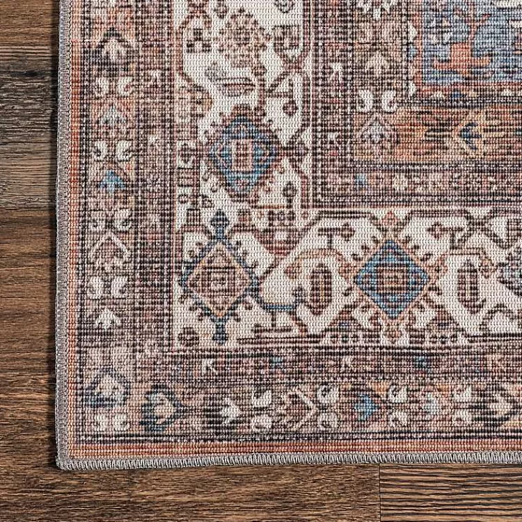 Alfombra lavable 3x5 pies con diseño medallón persa - Ideal para salas y dormitorios - Estilo elegante de la colección Kirklands Home