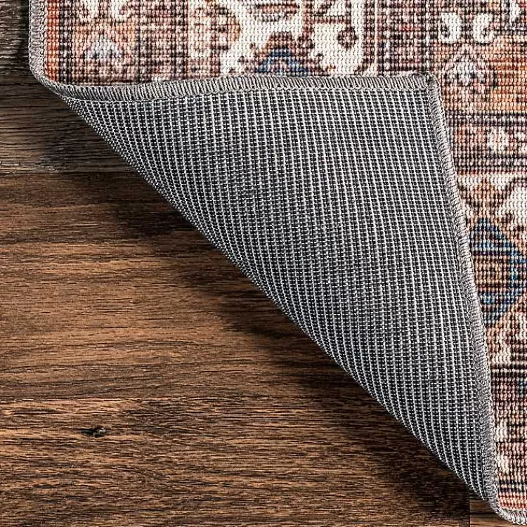 Alfombra lavable 3x5 pies con diseño medallón persa - Ideal para salas y dormitorios - Estilo elegante de la colección Kirklands Home