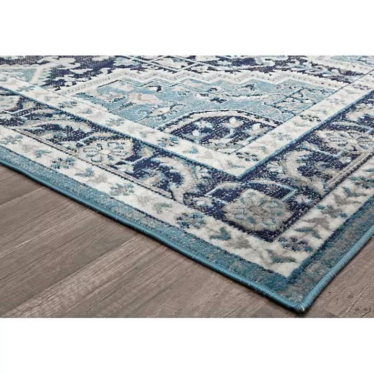 Alfombra Azul Medianoche de Rieda - Tamaño 5x7 Pies | Diseño Moderno para Salas y Habitaciones | Oferta Especial en Kirklands Home Decoración