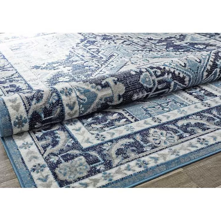 Alfombra Azul Medianoche de Rieda - Tamaño 5x7 Pies | Diseño Moderno para Salas y Habitaciones | Oferta Especial en Kirklands Home Decoración