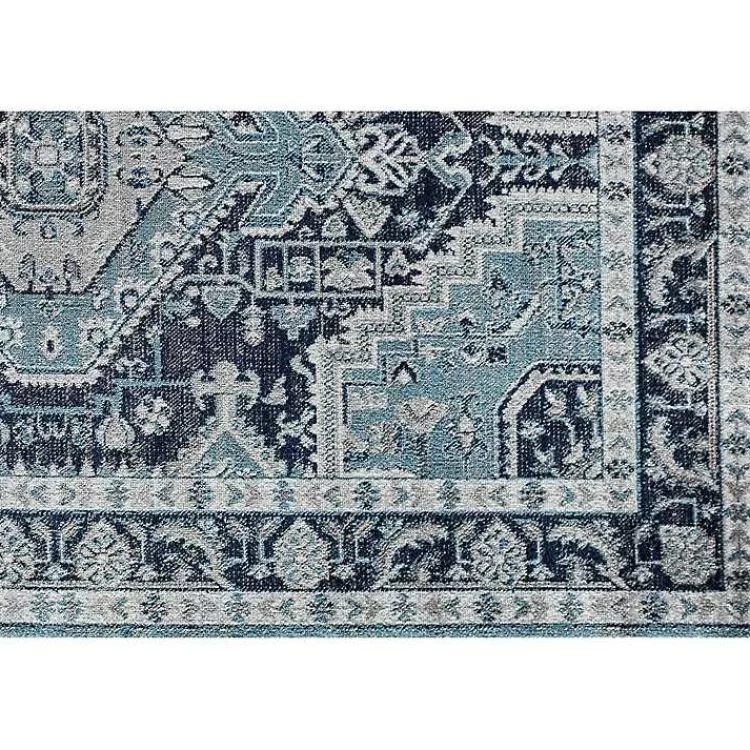 Alfombra Azul Medianoche de Rieda - Tamaño 5x7 Pies | Diseño Moderno para Salas y Habitaciones | Oferta Especial en Kirklands Home Decoración