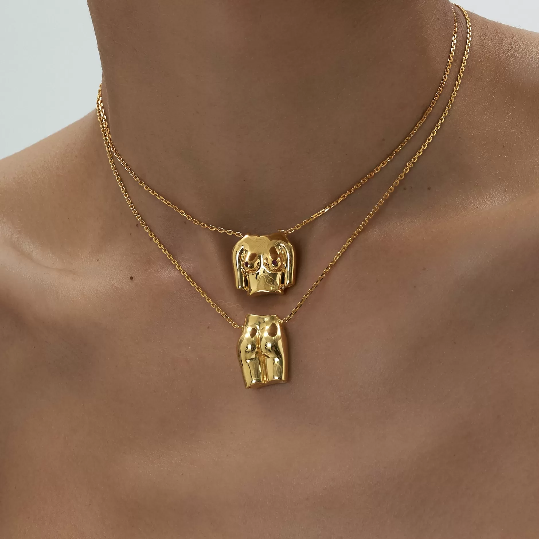 Anissa Kermiche - Collar Pulido con Rubíes 