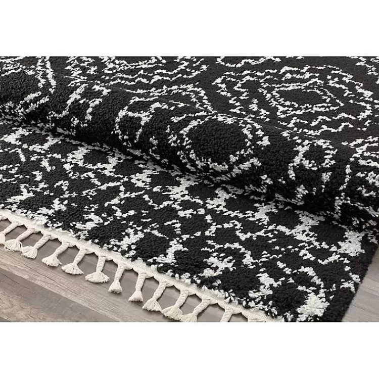 Alfombra decorativa lunar en gris marengo y blanco hueso, 240x80 cm - Diseño exclusivo Kirklands para espacios con estilo.
