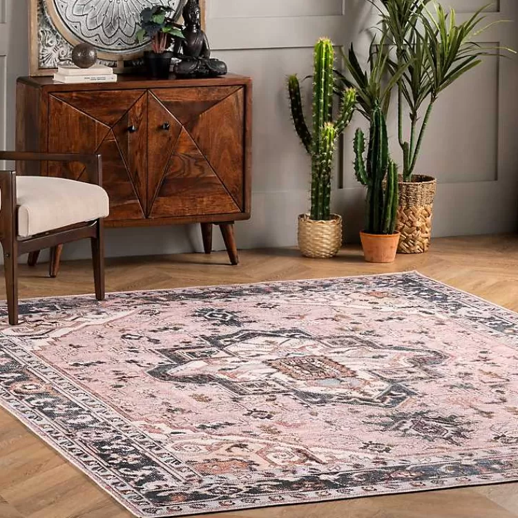 Alfombra Lavable Sasha Medallion 1.20x1.80 mts - Diseño Duradero para Salas y Dormitorios | Descuento Exclusivo Tienda Kirklands Home