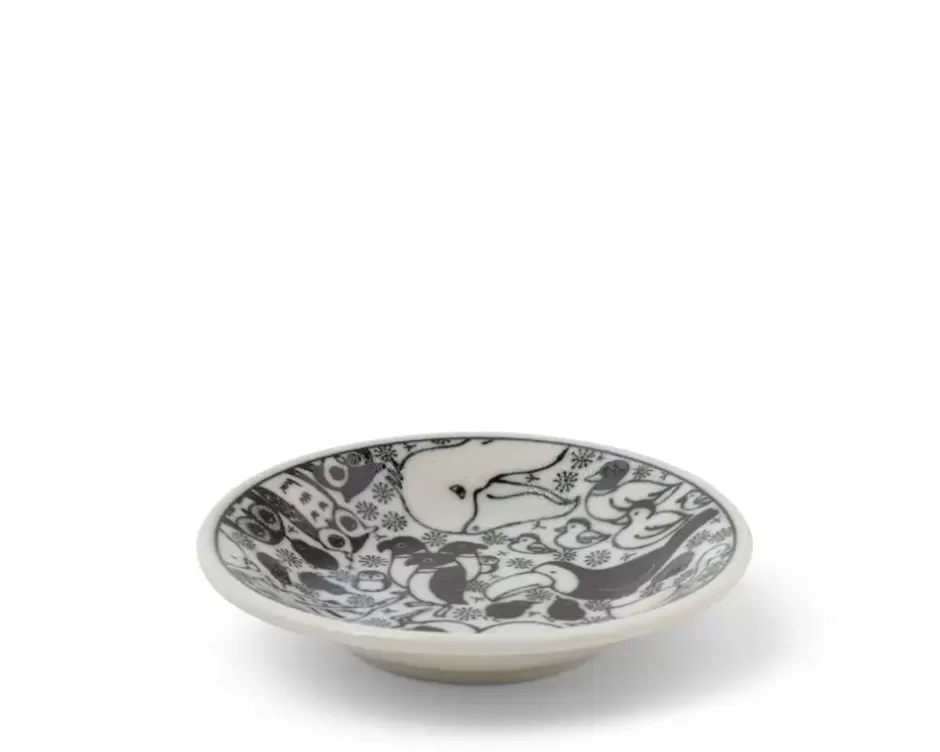 Salseras Decorativas MIYA «Alegres Pájaros» - Juego Completo de 5 Piezas (10 cm) para Cocina Creativa